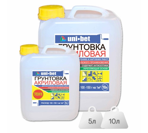 Грунтовка "Uni-Bet-Премиум" Грунтовка "Uni-Bet-Премиум"