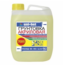 Грунтовка акриловая "UNI-BET" PREMIUM 10л