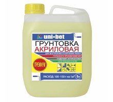 Акриловая грунтовка "UNI-BET" PREMIUM 5л